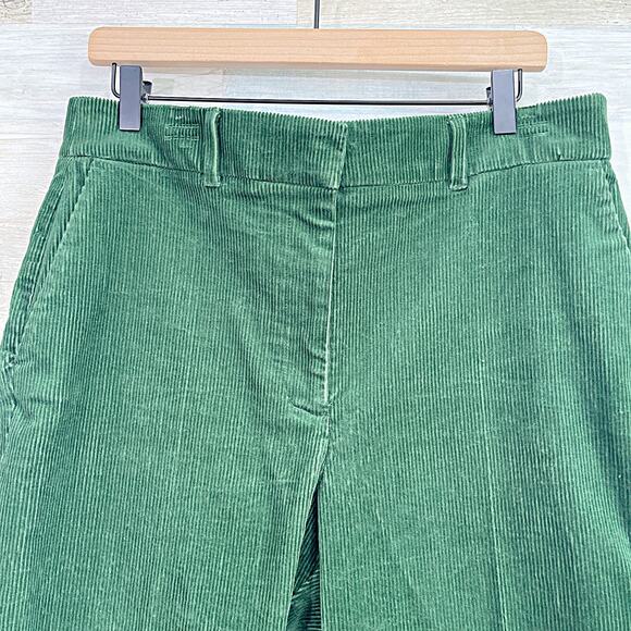 Boden Kew Cord Trousers Green Corduroy Ankle Stretch Womens US 12R UK 16R - Picture 3 of 8